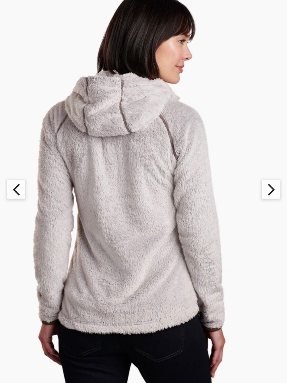KÜHL Premium Flight Sherpa-Lined Fleece Jacket in Cream/Beige - Picture 3 of 6